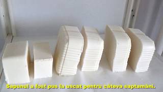 Cea mai simpla reteta pentru a face sapun de casa  Handmade soap [upl. by Ahsemad]