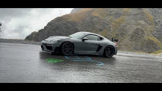 DRIVING WITH SIMON DRIFTING THE Porsche 718 GT4RS at the STELVIO PASS [upl. by Nnire233]