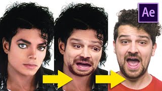 FACE MORPH from Michael Jackson  After Effects Tutorial [upl. by Mountfort]