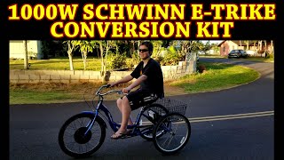 1000W SCHWINN ETRIKE CONVERSION WITH 52V 175 Ah BATTERY [upl. by Onitsuj262]