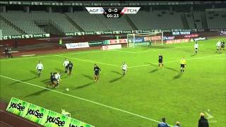 Highlights AGF  FC Midtjylland 26 november 2012 [upl. by Lavro]