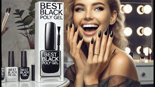 💅 Mobray 60g Poly Extension Nail Gel Black Color Nail  Best Black Poly Gel 💅 [upl. by Belding996]