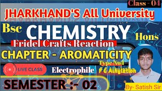 Friedel crafts reaction or mechanism by Satish sir Bsc neet jee chemistry mechanism 2024 [upl. by Yerfej]