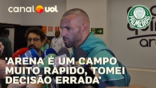 CORINTHIANS x PALMEIRAS WEVERTON CITA ERRO DE LEITURA EM FALHA NO GOL DE YURI ALBERTO [upl. by Anifad388]