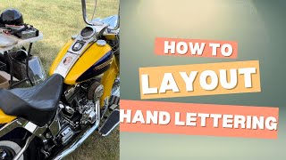 Hand Lettering Custom Painting Motorcycle Fender [upl. by Hylton]