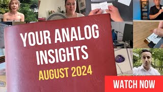 YOUR ANALOG INSIGHTS COMPILATION  Notebook 1 Page 1 Aug 2024 [upl. by Nemra]