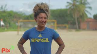 Adriele Rocha  Jogadora de Beach Soccer [upl. by Bryn]