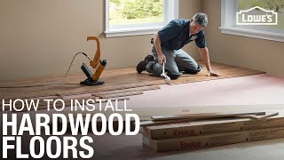 Learn How to Install Hardwood Floors  DIY Projects [upl. by Ylremik]