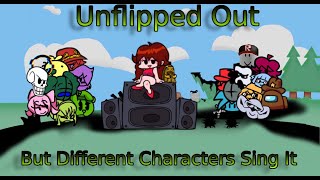 VS Fliqpy Miguel185 Unflipped Out But Different Characters Sing It [upl. by Eyoj]