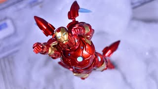 Revoltech Amazing Yamaguchi 013 Iron Man Bleeding Edge Armor Review [upl. by Bbor]