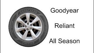 Goodyear Reliant All Season Tires [upl. by Socher165]