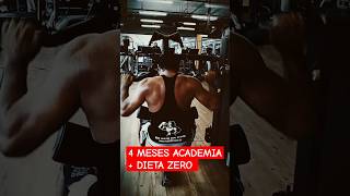 4 MESES ACADEMIA  DIETA ZERO MINHA ROTINA TREINO ACADEMIA DIETA dietaparasecar SHORTS [upl. by Airdnna]