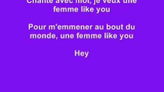 Une femme like you  Kmaro Letre Lyrics on screen [upl. by Laefar]