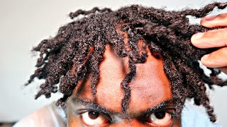 Twist out on Starter Locs  How To Get Curly Dreadlocks Two Strand Twist Method [upl. by Notnerb]