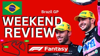 CRAZIEST F1 WEEKEND EVER  F1 Weekend Review Brazil  F1 Fantasy Tips 2024 [upl. by Mehsah]