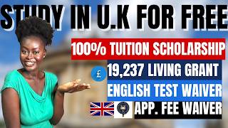 Scholarship for International Students to Study in the UK Full fees cover Living expenses cover [upl. by Ahseinek]