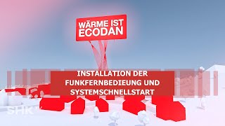 Ecodan Wärmepumpe Installation der Funkfernbedienung  SHKTV Montage [upl. by Williamsen]