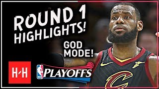 GOD MODE LeBron James Full ROUND 1 Highlights vs Indiana Pacers  All GAMES  2018 Playoffs [upl. by Lustig839]