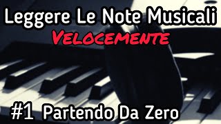 1 Come Leggere le Note Musicali Velocemente partendo da Zero Chiave Di Violino [upl. by Enileuqcaj]