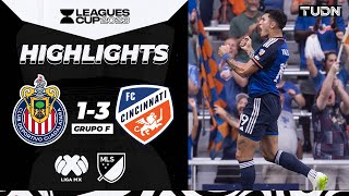 Resumen y goles  Chivas 13 Cincinnati  Leagues Cup 2023  TUDN [upl. by Skelly479]