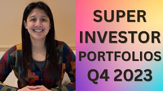 Superinvestor Portfolios Q4 2023 Buffett Munger Li Lu Spier Pabrai and Burry [upl. by Phillips]