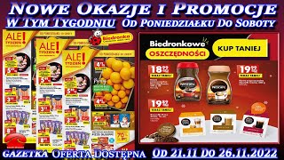 Biedronka Nowa Gazetka Promocyjna Od Poniedziałku 21112022 W Tym Tygodniu  Nowe Okazje i Promocje [upl. by Camilia]