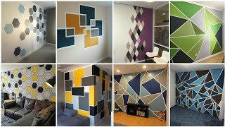 2022 Geometric wall painting ideas  Geometric design with paint  Modern Home Interior [upl. by Edda]