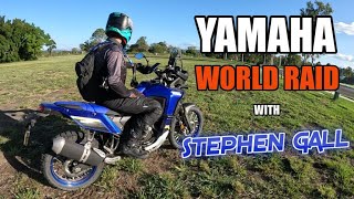 Yamaha T7 Tenere World Raid test ride with Stephen Gall [upl. by Mcquillin]