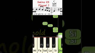 Salmo 23 Misael J Piano Tutorial Partitura Acordes piano pianotutorial musica [upl. by Eelymmij866]