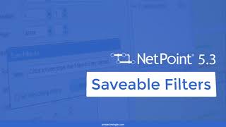 NetPoint Savable Filters Feature [upl. by Greenebaum]