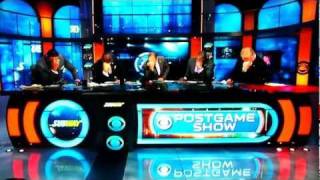 CBS Sunday Night Football Crew does quotThe Tebowquot PostGame Denver vs Pittsburgh [upl. by Naitsirhc]