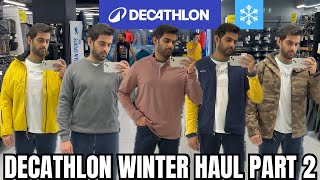 DECATHLON Winter Haul Part 2  DECATHLON Winter Outfits For Men 2024 [upl. by Linis]