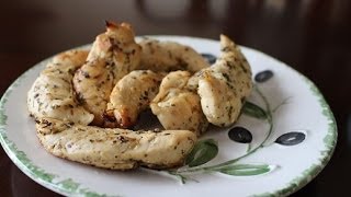 chicken tenders Broiled Chicken Ladolemono [upl. by Dorolice834]