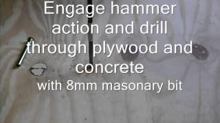 Express Nails  How to attach the wood to concrete [upl. by Liuka]