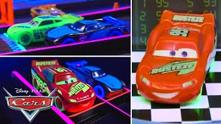 Best of Lightning McQueens Glow Racing Competitions  Pixar Cars [upl. by Koralle]