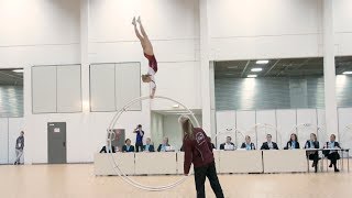 German Championships in Gymwheel Straight line Finals 2017 Kira Homeyer 1 st Place [upl. by Myrlene857]