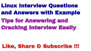 Linux Interview Questions And Answers  Linux Administration Tutorial  Linux Training  ServerGyan [upl. by Eniloj703]