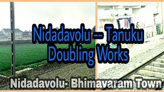 Nidadavolu  Bhimavaram Town Doubling works  NIDADAVOLU TANUKU SECTION  March 2021 [upl. by Aysab]