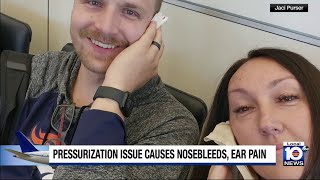 Pressurization issue on Delta flight causes nosebleeds ear pain for passengers [upl. by Assetnoc]