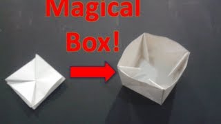 Origami Pinwheel and Puzzle Purse Tutorial  MAGIC BOX [upl. by Attelocin9]