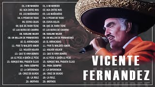 VICENTE FERNANDEZ EXITOS ROMANTICOS LAS 20 GRANDES CANCIONES DE VICENTE FERNANDEZ 2022 [upl. by Ahsinel]