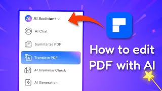 How to Edit PDF Files Like a Pro with AI Magic or Tech [upl. by Nylekoorb953]