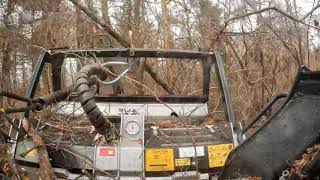 Diamond disc mulcher vs FAE drum mulcher with JD 331g and 333g Heavy brush and trees [upl. by Okiek]