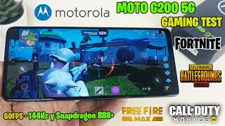 Motorola Moto G200 en Perú Gaming Test Fortnite Free Fire Max COD y PUBG Snapdragon 888 [upl. by Niwhsa958]