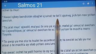 Salmos 21 Kayoj yuun tzalaw [upl. by Eedebez25]