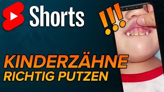 Zähne putzen bei Kindern shorts [upl. by Azer]