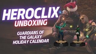 HeroClix  Unboxing  The Guardians of the Galaxy Holiday Calendar [upl. by Phillane]