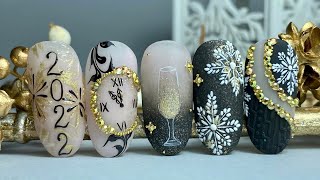 New Year Nail ArtEasy New Year NailNail Art per CapodannoGlow in the dark Nail ArtMadam Glam ✨🎇 [upl. by Elgna995]