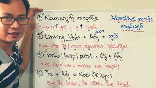 ‘Basic Grammar  Adj အသုံးအနှစ်ချုပ်…’ [upl. by Ritch]