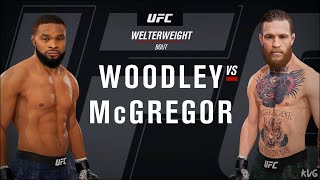 EA Sports UFC 4  Tyron Woodley vs Conor McGregor  Gameplay PS4 HD 1080p60FPS [upl. by Blondelle]